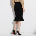 Fishtail High Waist Slim Setengah Panjang Rok Kantor Wanita